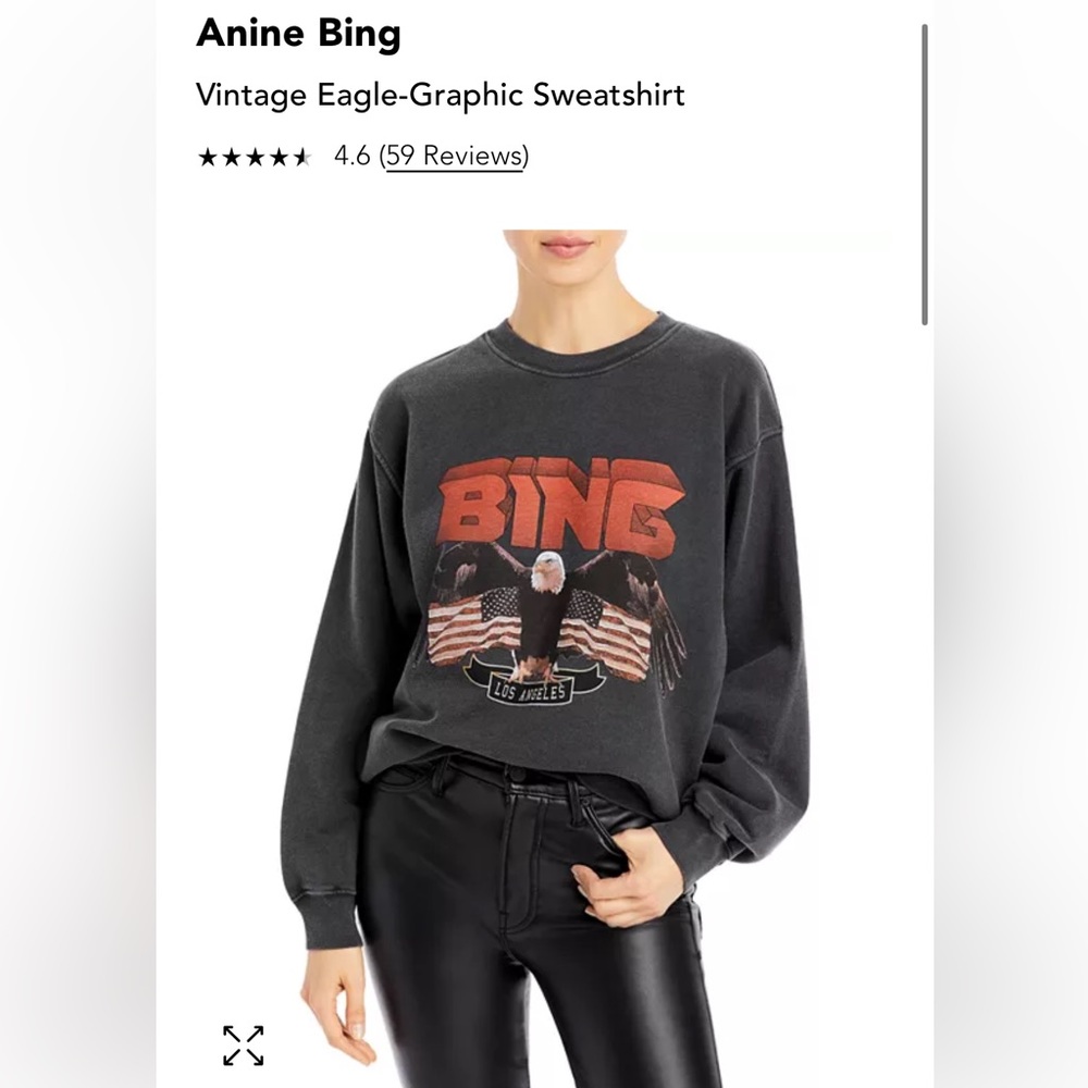 GUC, Anine Bing Vintage Eagle Sweater size Small